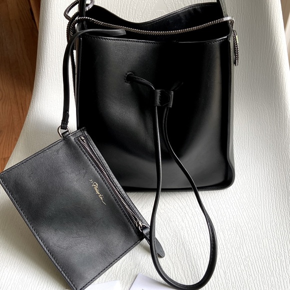 Phillip lim Soleil small bucket draw string bag black